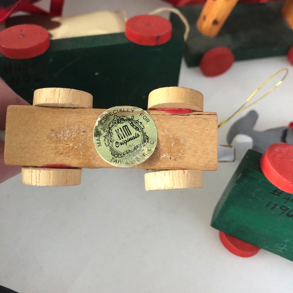 VINTAGE Pull Toy Ornaments (Set of 5) - Picture 7 of 10